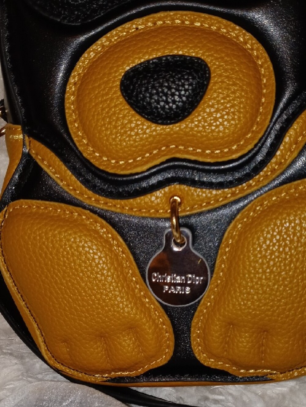 Christian Dior Black  Dog Crossbody Bag - Picture 4 of 12